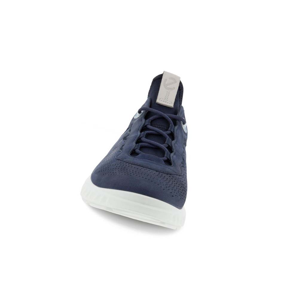 Men's Ecco St.1 Lite Sneakers Navy | USA 651SGL